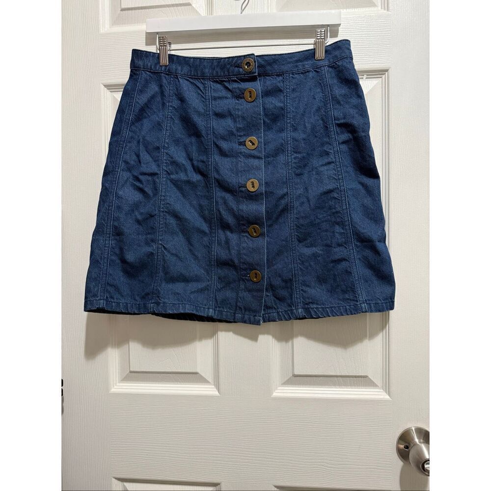 Pilcro and the letterpress denim skirt size 8